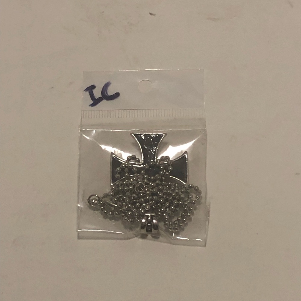Silver Cross Pendant Necklace (from Wish BTW)